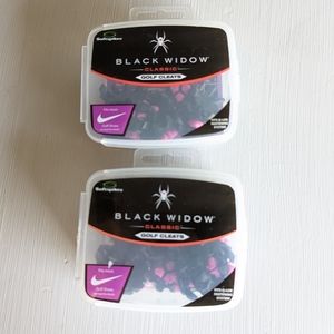 Old Stock Softspikes Black Widow Golf Spikes Cleats Lot 36 Pieces Total Nike